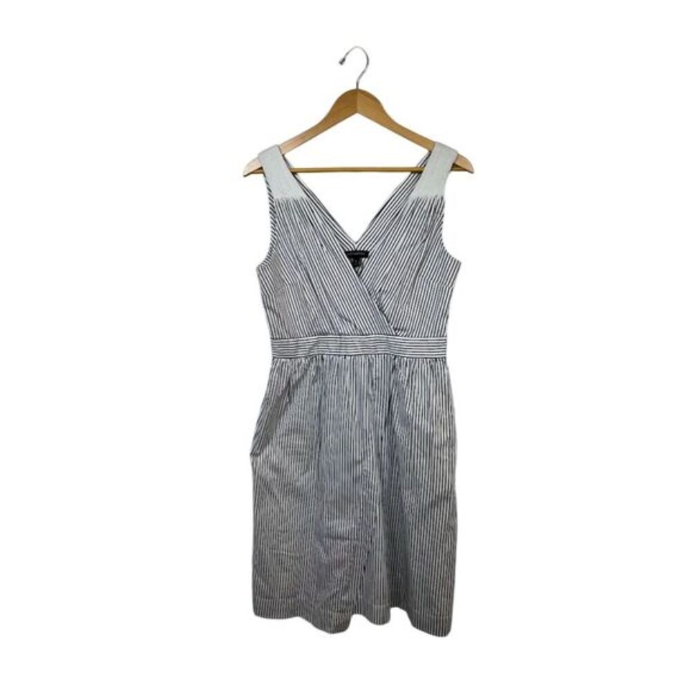 Banana Republic Women's Striped Fit-and-Flare Dress Size 10 Multicolor